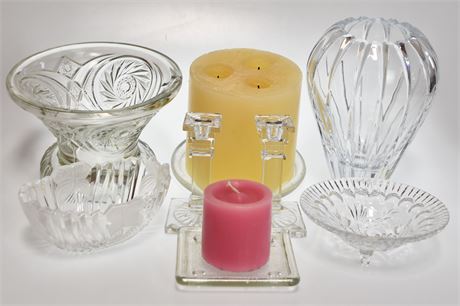 Glass Vases, Candlesticks and More!
