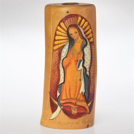 Our Lady of Guadalupe Altar Candle Holder