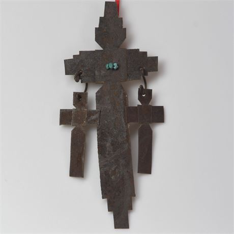 Rusted Metal Three Crosses