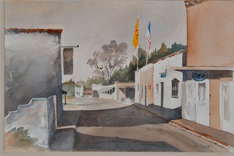 Marie Dwyer Watercolor of Mesilla