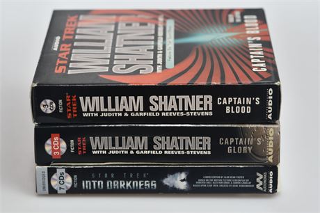 Three Star Trek Audiobooks on CD