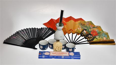 Sake Kettle & Asian Theme Accessories