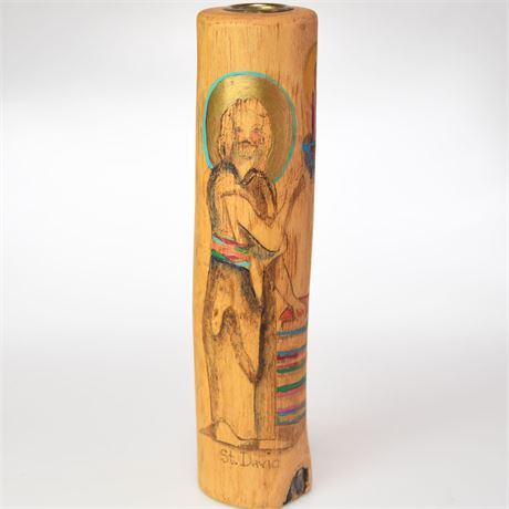 Saint David Altar Candle Holder