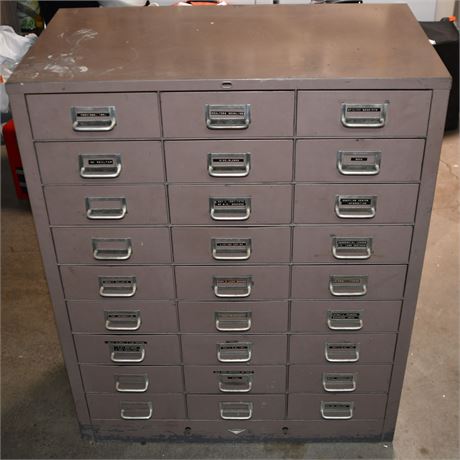 27 Drawer File Cabinet