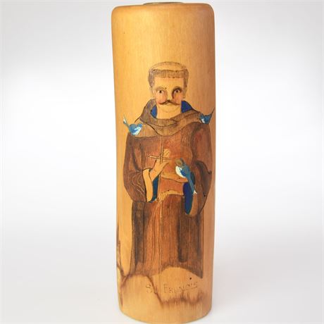 Saint Francis Altar Candle Holder