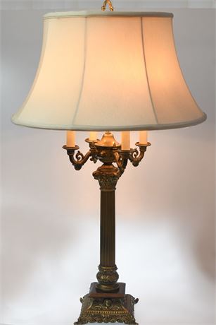 Gilded Pillar Lamp