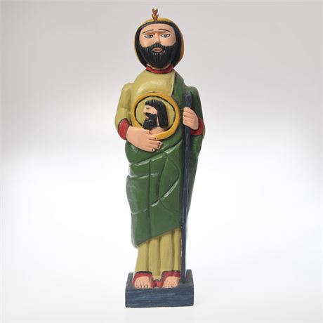 Hand Carved Santo Judas