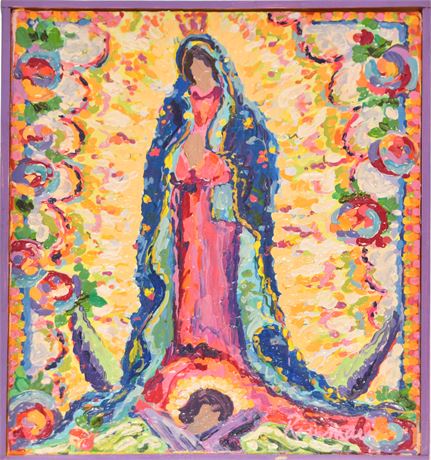 Original Painting of The Virgin Mary by Rosemary McLoughlin