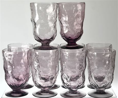 Purple Seneca Driftwood Footed Tumblers