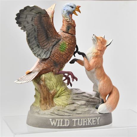 "Wild Turkey and Red Fox" No. 1985 Wild Turkey Whiskey Bottle