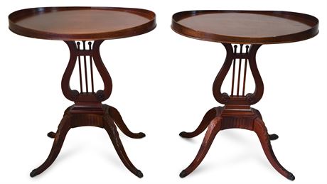 Pair of Mersman Lyre Tables