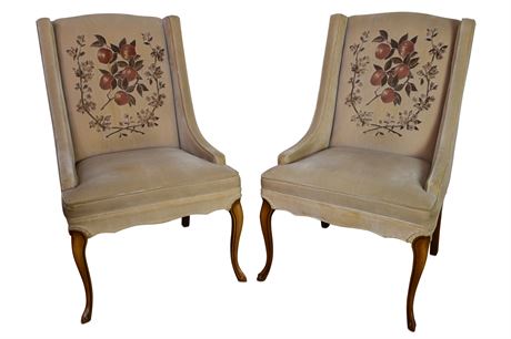 Pair of Hickory Custom Chairs