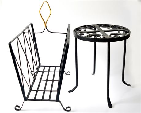 Wrought Iron Plant Stand