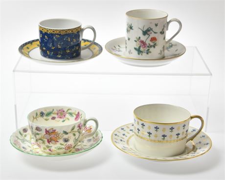 4 Teacups With Saucers