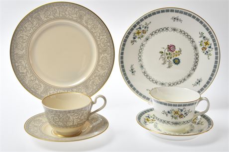 Minton and Franciscan Luncheon Place Settings