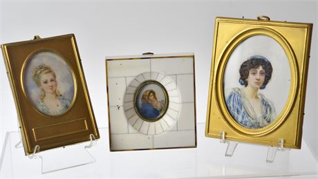 3 Miniature Portraits