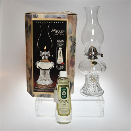 Lamplight Farms "Fire & Ice" Oil Lamp