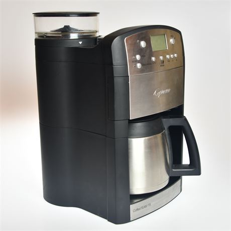 Capresso 465 CoffeeTeam TS 10-Cup Digital Coffeemaker with Conical Burr Grinder