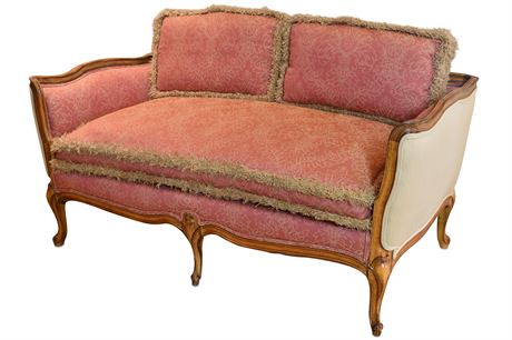 Louis XV Walnut Canape Settee