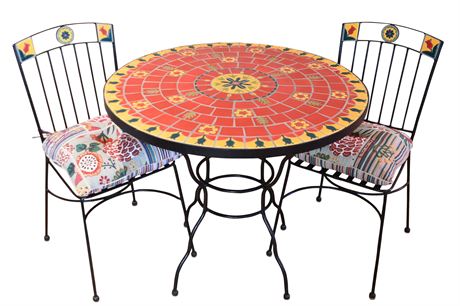 Tile Top Bistro Set