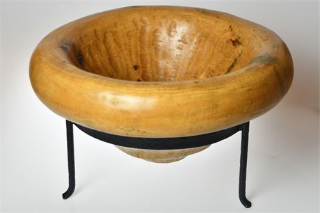 Large Hand Carved Bowl