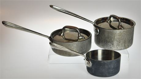 Set of 3 All Clad Pans