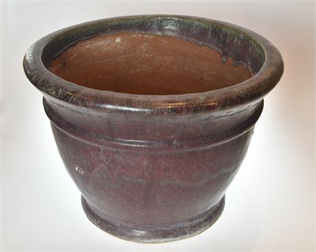 13.75" Glazed Pot