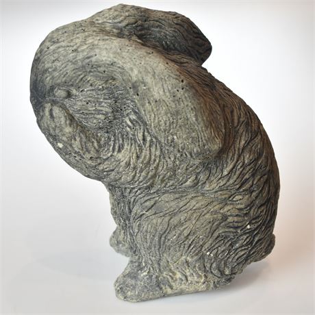 Cement Bunny Sculpture