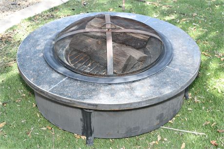 Fire Pit with Quartz Surround