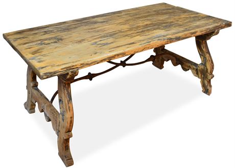 Rustic Trestle Table