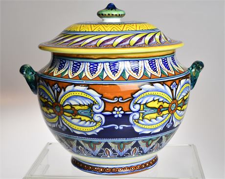 Franco Mari Geo Judith Deruta Lidded Tureen