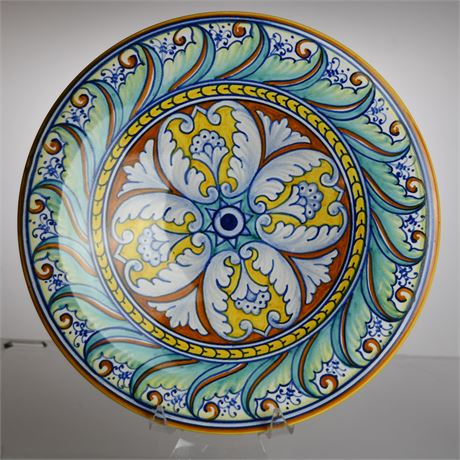 GP Deruta Hand Painted Decorative Plate