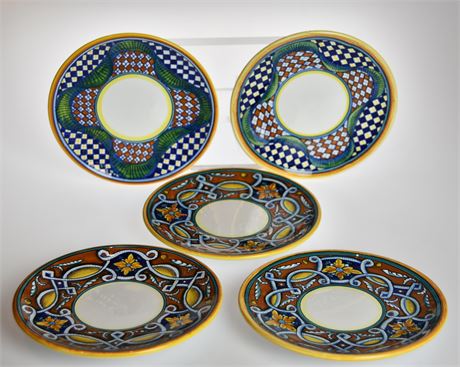 Franco Mari Geo Judith Deruta 7" Plates