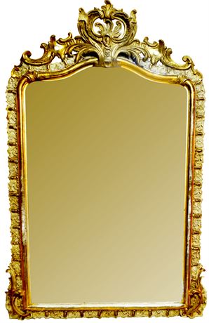 Antique Baroque Gilded Mirror
