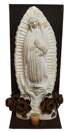 Jan Barboglio Cast Stone Virgin De Guadalupe