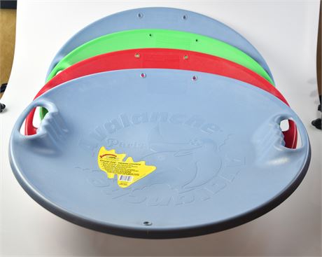 Four Plastic "Disc" Sleds