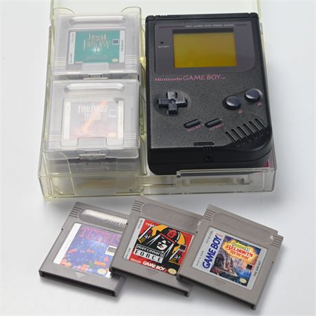 Original Game Boy in Original Case With 9 Classic Games