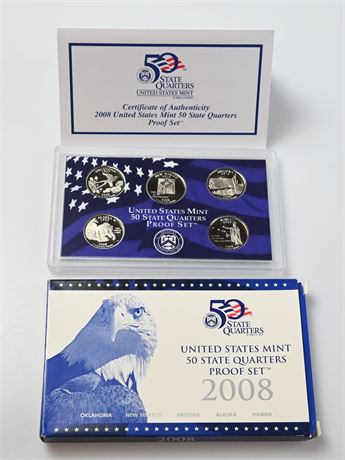 2008 US Mint Quarters Proof Set