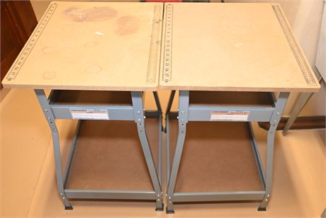 Pair of Heavy Duty Work Stations