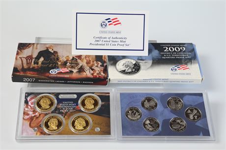 2009 US Mint District of Columbia Territories Quarters Proof Set