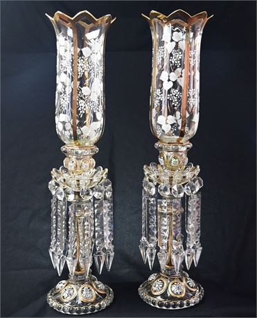 Pair of Baccarat Crystal Candlesticks