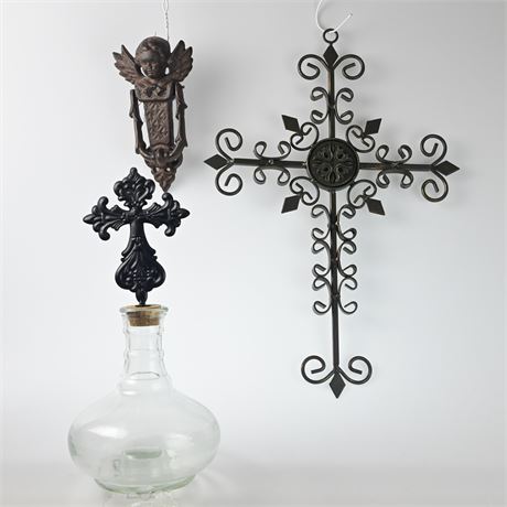 Cross and Angel Decor