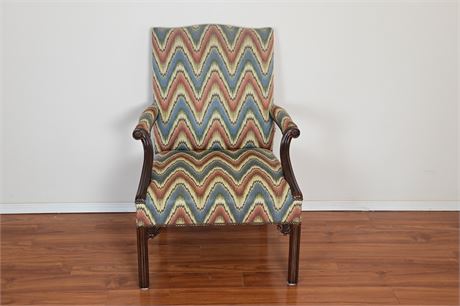 Baker Furniture Armchair With Nailhead Trim