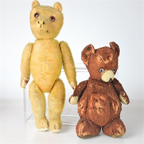 Pair of Antique Teddy Bears