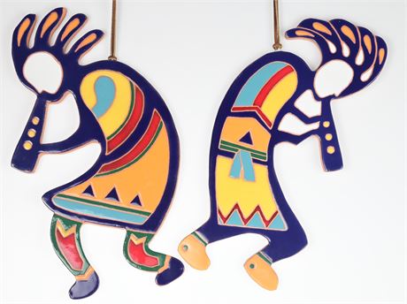 Pair of Ceramic Kokopellis