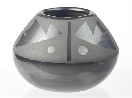 Traditional Black on Black Pottery