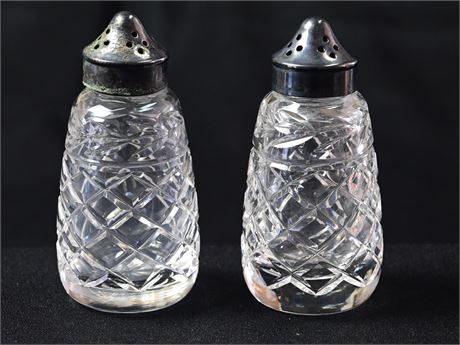 Pair of Waterford Crystal Salt & Pepper Shakers