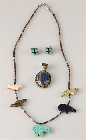 Zuni Fetish Necklace +