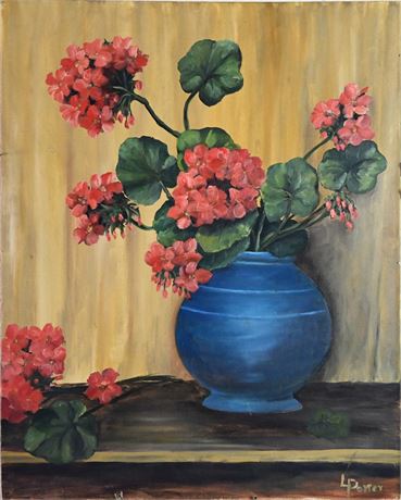 L. Porter "Geraniums"