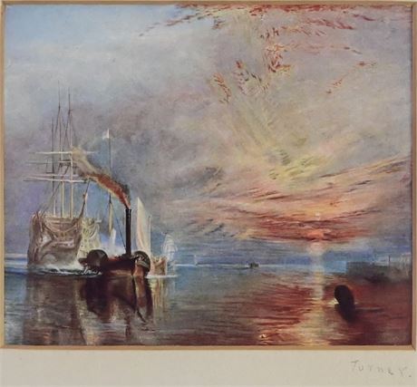 Signed "The Fighting Temeraire" By Joseph M. Turner